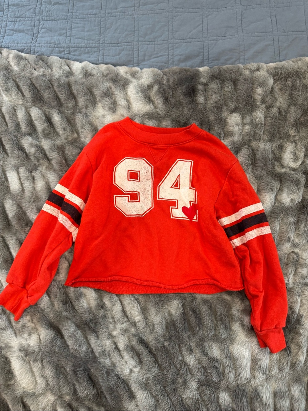 Gap Red '94 Cropped Pullover Sweater - Casual Girls Sweatshirt